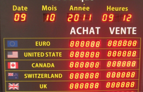 LED Exchange Rate Display