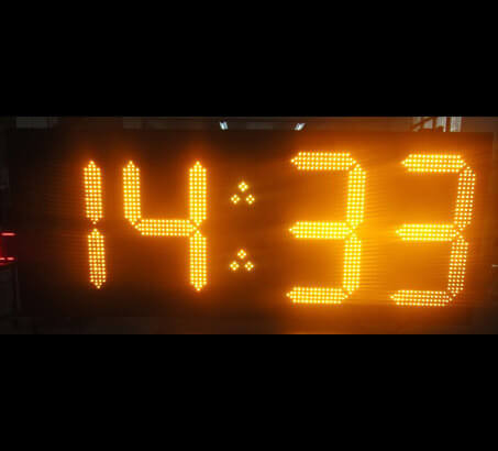 LED Time And Temperature Sign