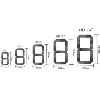 led gas price sign parts