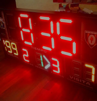 electronic volleyball scoreboard