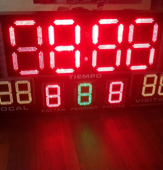 portable electronic basketball scoreboard