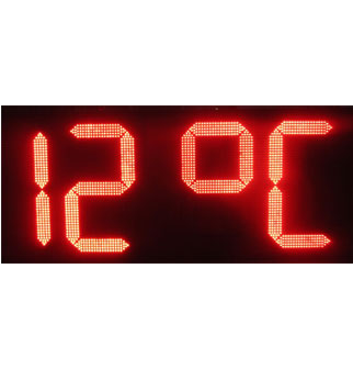 16 Inch LED Temperature Display