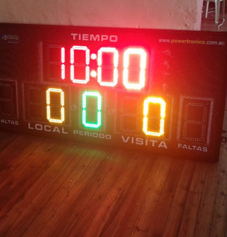 led electronic football scoreboard
