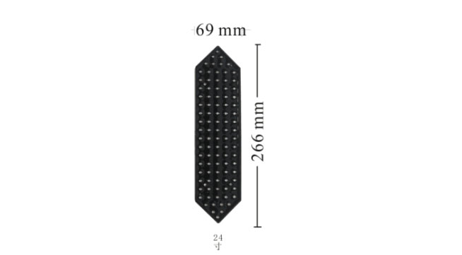 dimensions of 24 inch led gas price sign