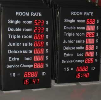 Indoor Led Exchange Rate Sign